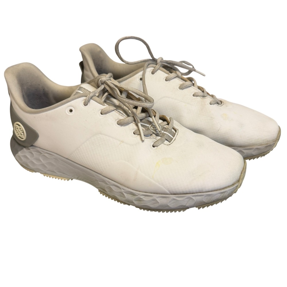 G/FORE MG4+ Mens Golf Shoes Snow White Grey G4MA23EF25‎ Size 10.5 Waterproof